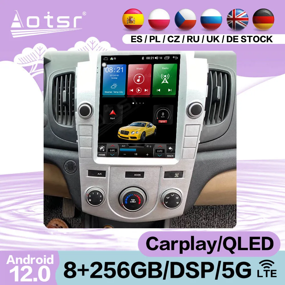 

256 Гб экран Tesla Android мультимедийный радиоприемник для Kia Forte Cerato 2008 2009 2010 2011 2012 аудио стерео плеер головное устройство