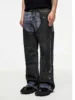Digital Three-dimensional Printing Washed Straight Jeans Distressed Y2k Men’s Jeans 2