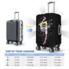 Graceful Gymnastics Print Suitcase Cover Girly Art Vacation Business Useful Luggage Supplies Protector 6