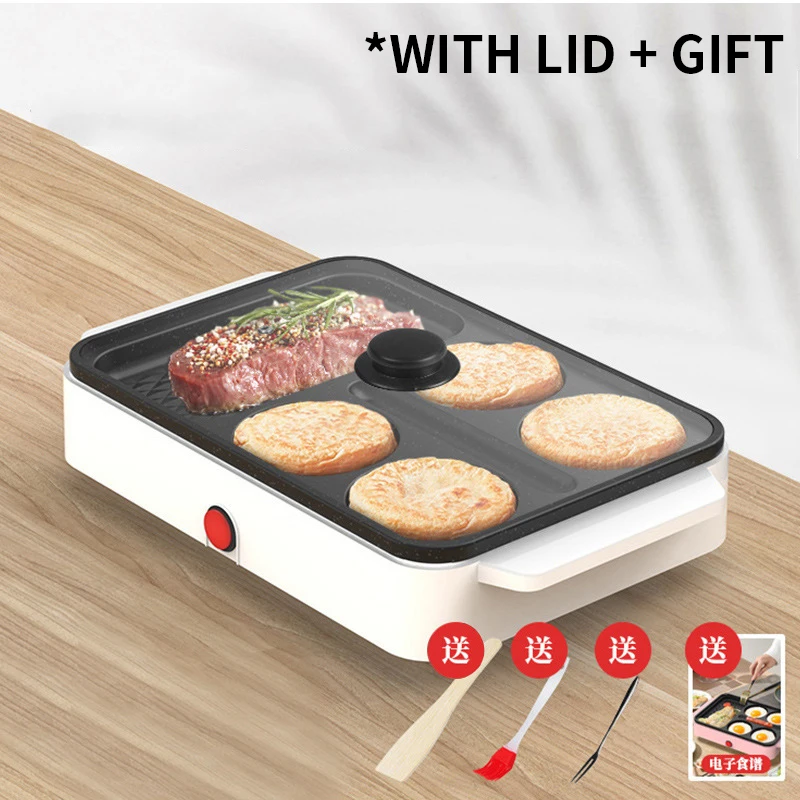 3 in 1 Breakfast Machine Bread Maker Toaster Electric Mini Oven Fried Egg Burger Machine Kitchen Cooking Roti Maker Household 6