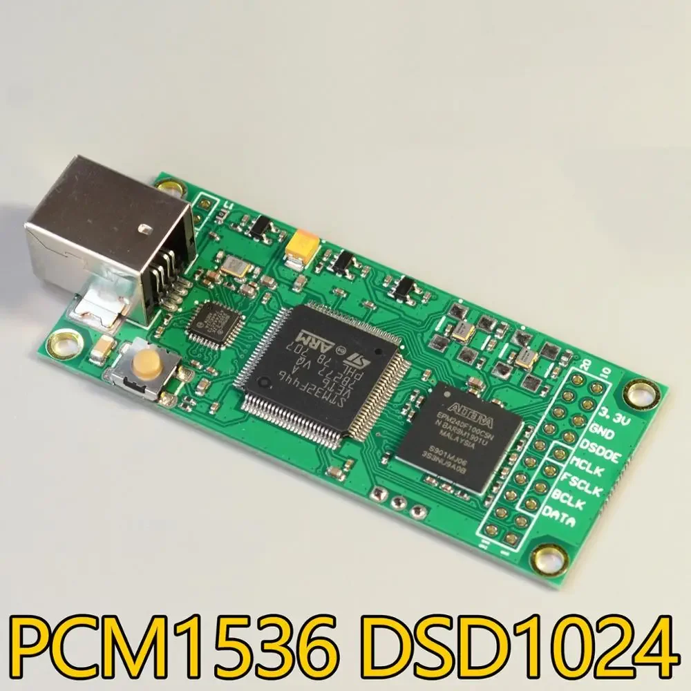 Audio interface sound card Nvarcher USB Digital Interface PCM1536 DSD1024 Compatible With Amanero Italy XMOS To I2S