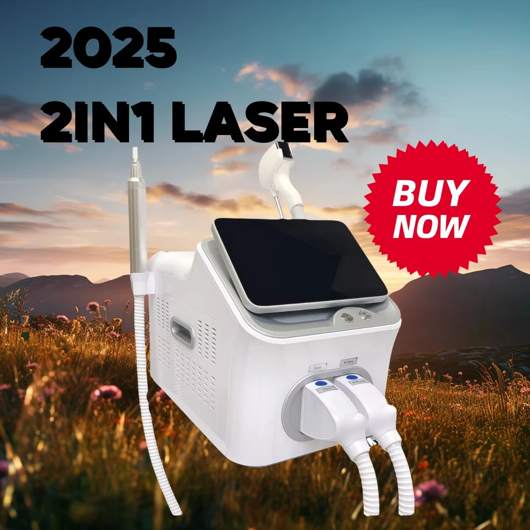 Appareil D'épilation Laser Diode Professionnel 808nm/755nm/1064nm - 2 Têtes - Pour Usage à Domicile