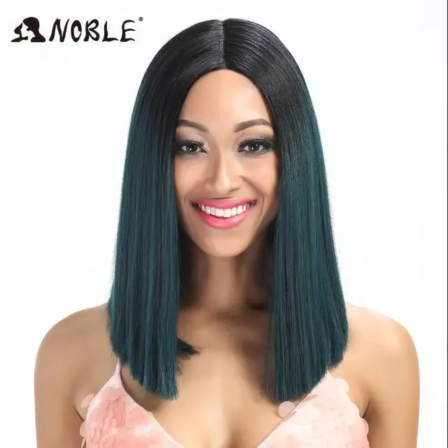 cabelo reto 14 Polegada bob peruca ombre