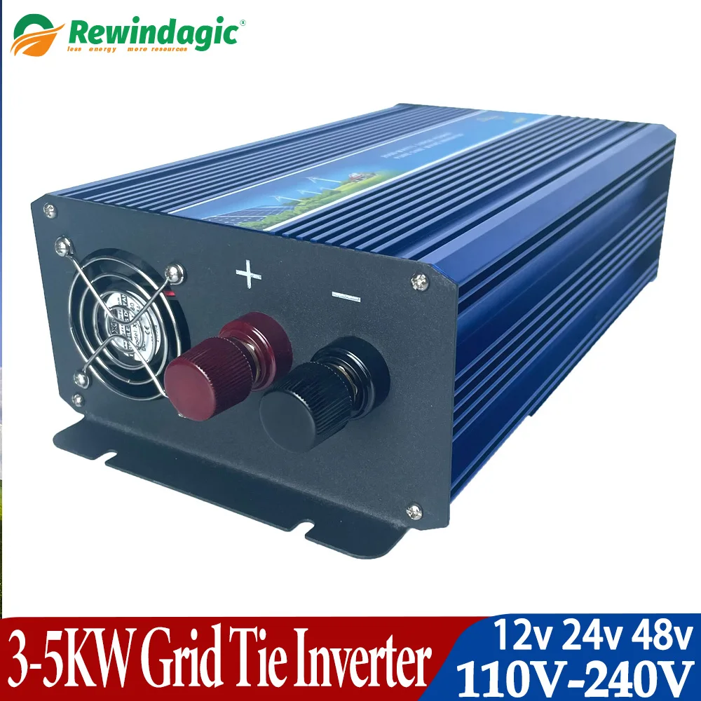 3000W 5000W Off Grid 12V 24V 48V A 110V 220V 230V 240V Watt Onda Sinusoidale Pura Caravan Car Power Inverter Per Turbina Eolica Solare