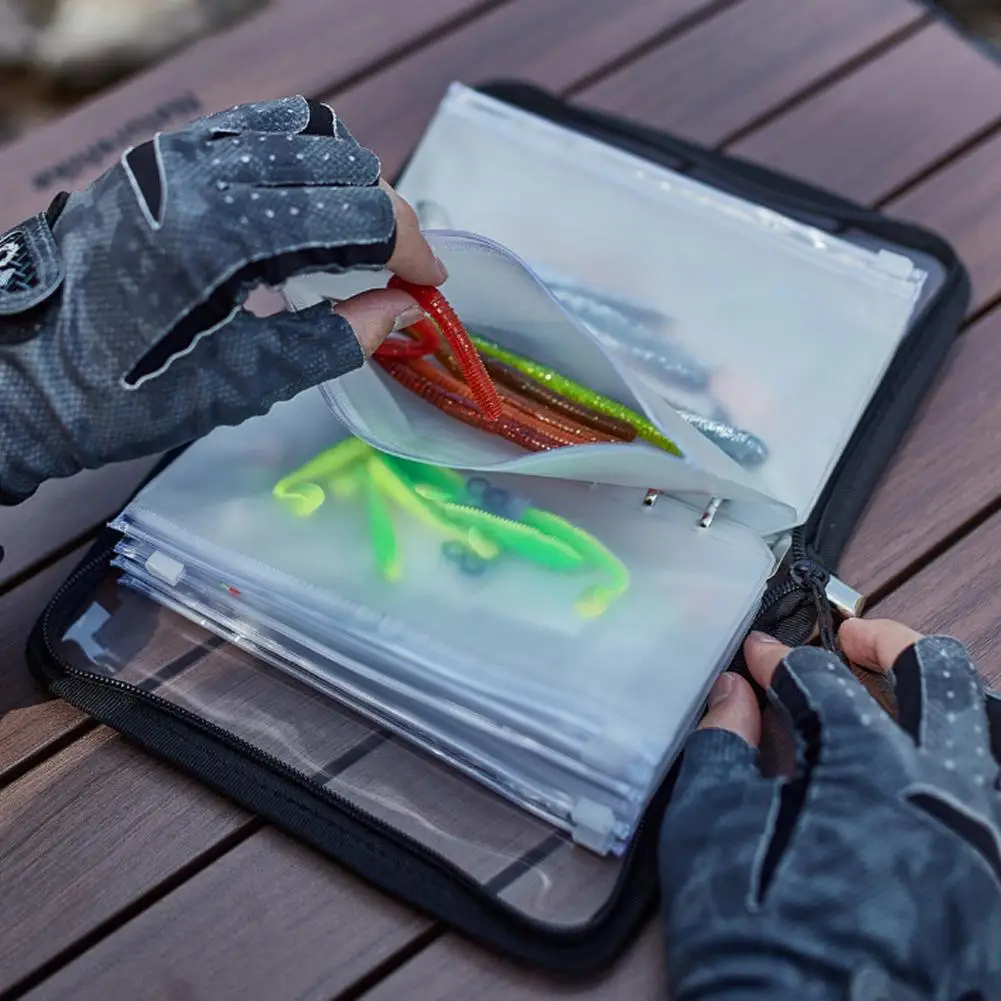 Sac étanche PVC transparent pour leurres de pêche organisateur boîte rangement appâts artificiels