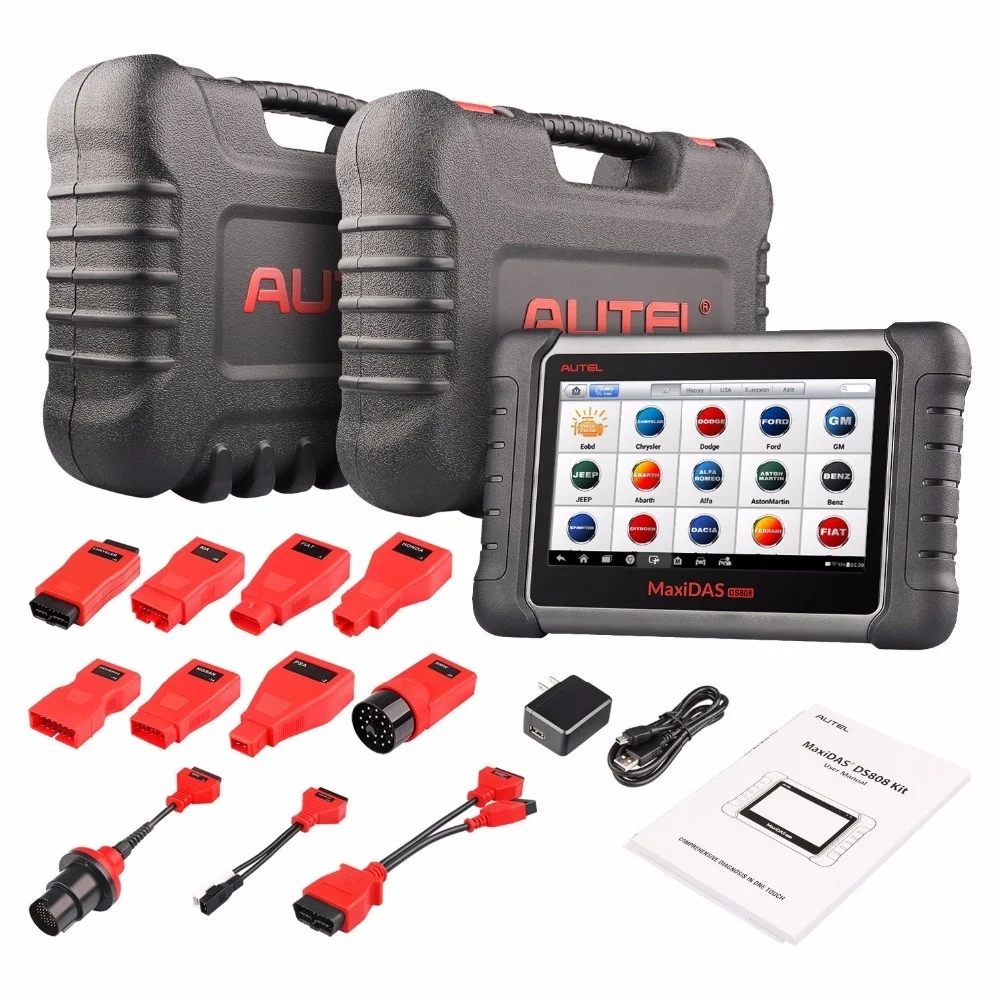 Autel High-End OBD2 Scanner Car Diagnostic Tool Maxidas DS808K Diagnosis Functions of EPB//DPF/SAS Better than launch x431