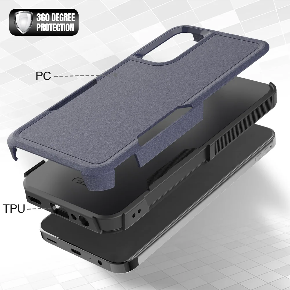 Custodia per armatura in TPU/PC per Samsung Galaxy A15 5G/4G A156 A155 Funda Capa 2in1 Custodia protettiva antiurto a doppio strato per cellulare - Image 2
