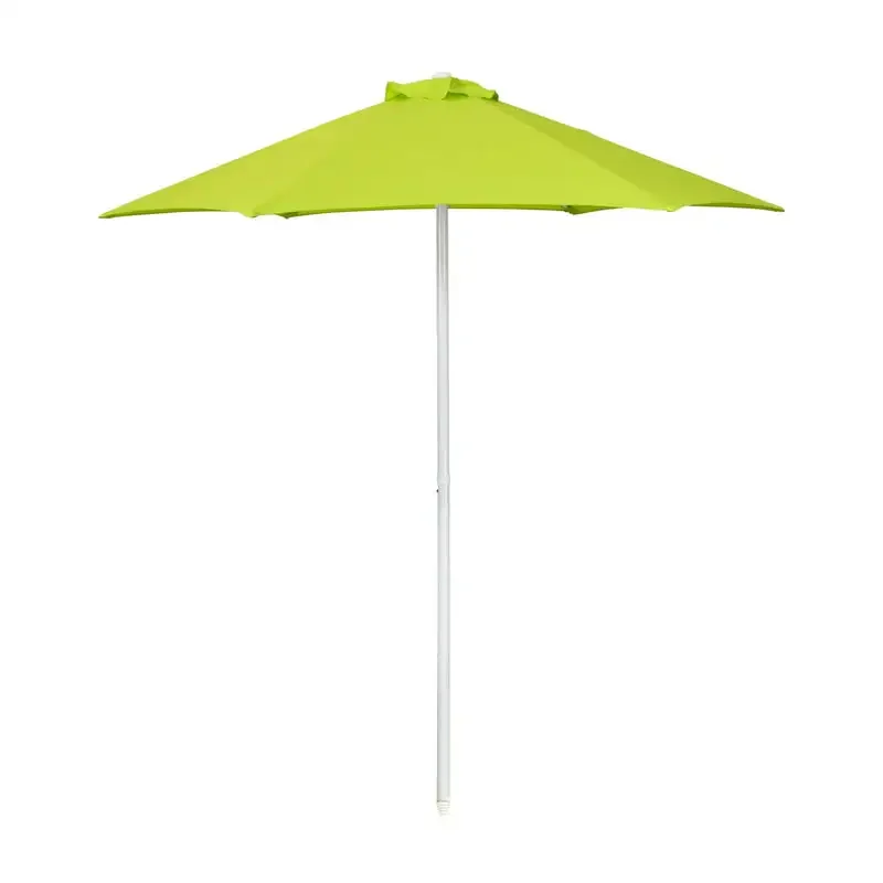 

93.5" Lime Green Solid Print Hexagon Market Patio Umbrella