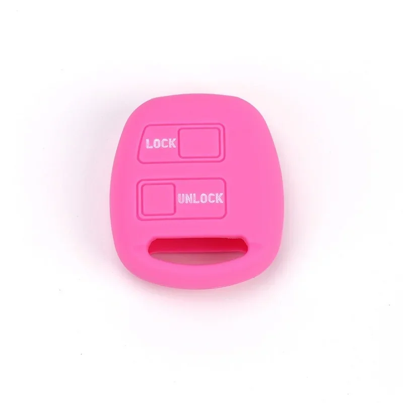 2 Button Silicone Key Cover Fit for Toyota Yaris Avensis Camry Corolla Carina Prado Prius Rav4 4runner Previa Remote Fob Case key case cover key case remote control case cover
