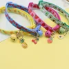 Pet Adjustable Webbing Fruit Cat collar Breakaway Cute Neck Collar with Bell for Small Dogs Puppy Kitten Stuff Things Products 3