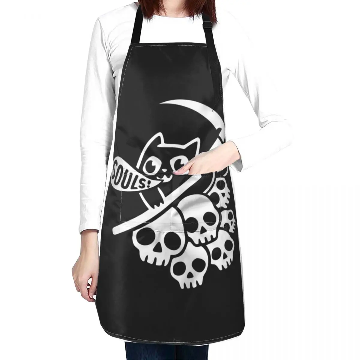 

Cat Got Your Soul II Apron Kitchen Apron For Women Women's Dress