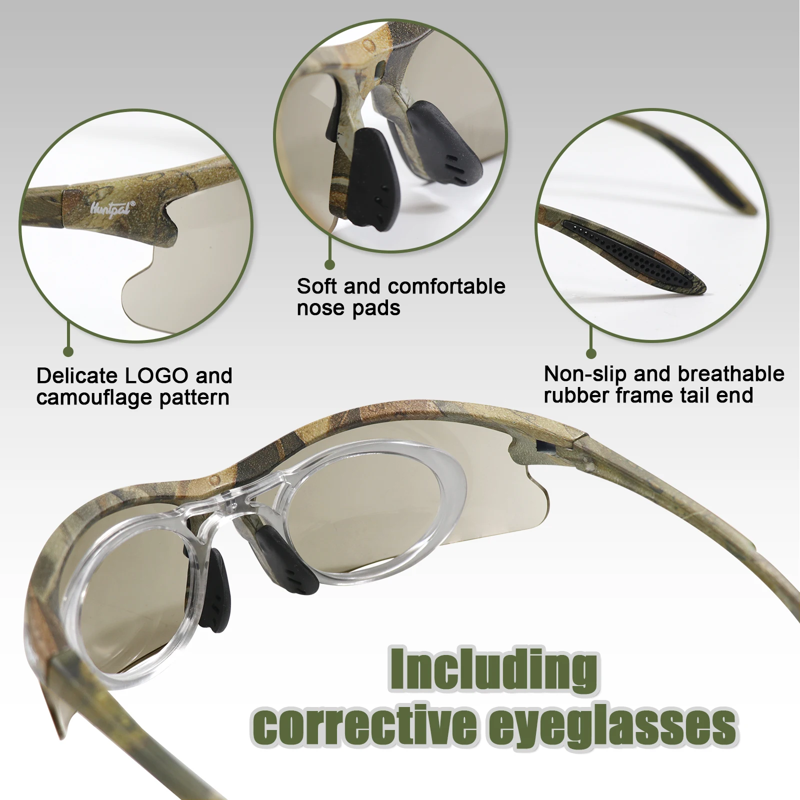 Tactical Airsoft Glasses Set 3 Lens Shooting Camouflage Goggles Explosion-Proof Eyewear Hiking Sunglasses for Outdoor Polarized Sports Glasses Polarized Glasses Tactical Goggles Shooting Glasses Polarized Goggles