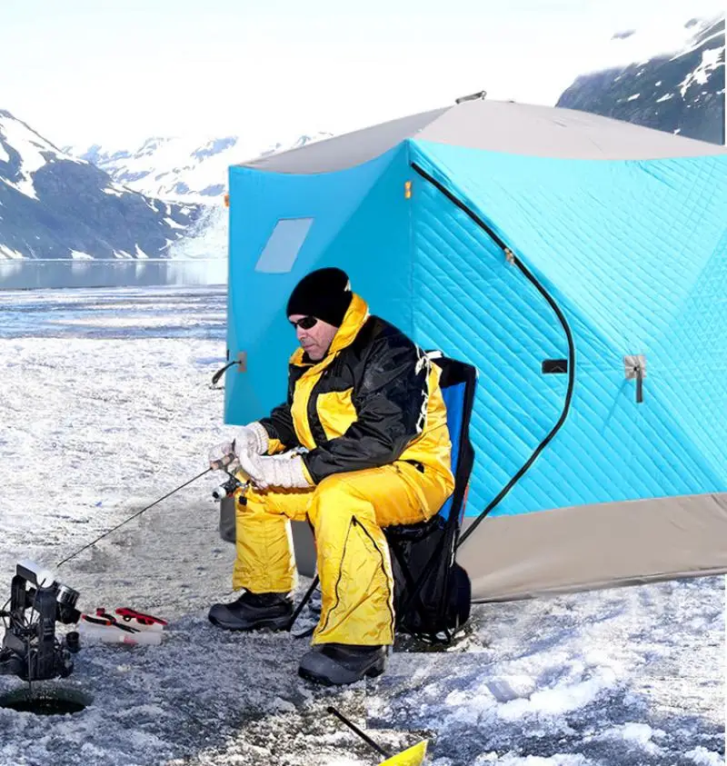 Ice Fishing Tent Warm Winter Large Space Thick Camping Outdoor