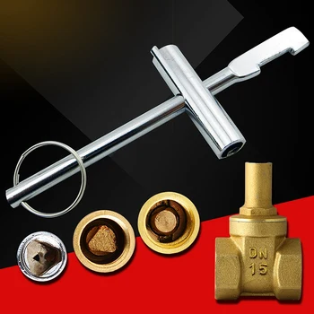 Vidric น้ำกุญแจวาล์วน้ำด้านหน้าสามเหลี่ยมสวิทช์วาล์วอุปกรณ์เสริมไขควง DN ZJ DA 2