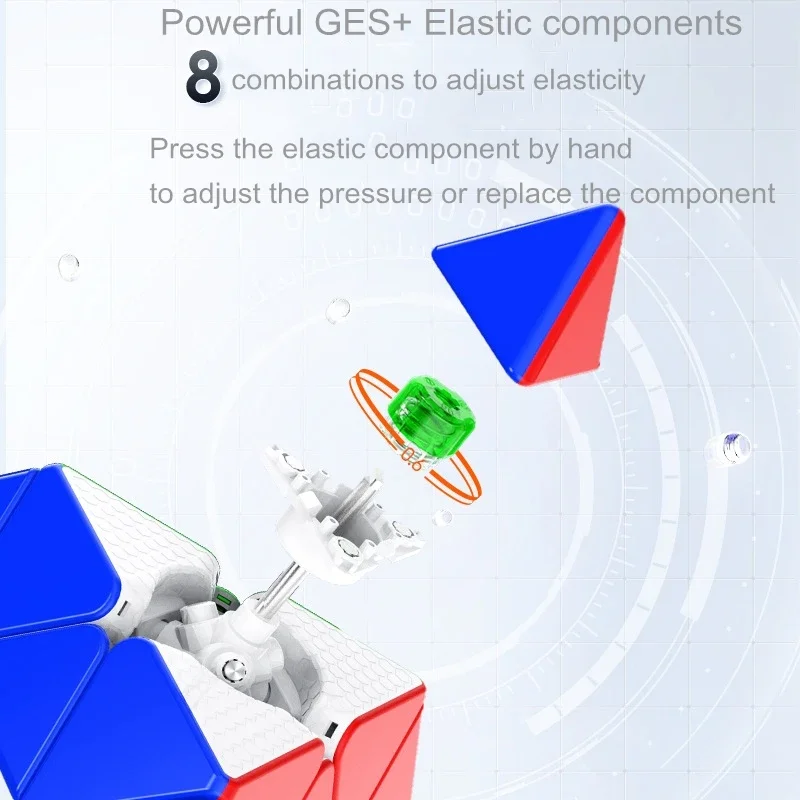 Pyramid Puzzle Stickerless Triangle Cube GAN Pyraminx Magnetic Enhanced UV Coated with Extra GES speed cube,magic cube puzzle,puzzle cube,magic puzzle toy,puzzle toys