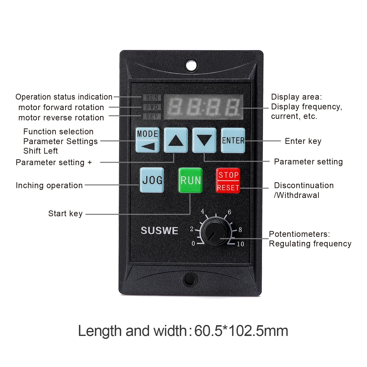 750W 주파수 변환기 220V 1PH 220V 3PH 0.75KW 미니 VFD 주파수 인버터 중국산