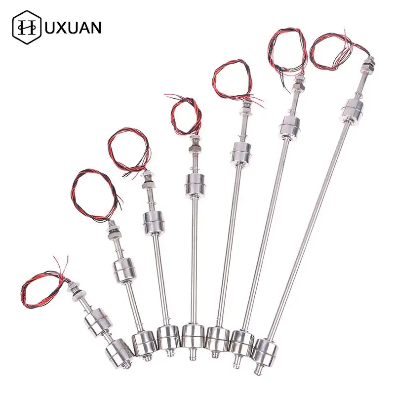 Water Level Switch Liquid Level Sensor 100-400mm Stainless Steel Double Ball Float Switch Tank Liquid Water Level Flow Sensor Water Level Controller 10W 220VDC