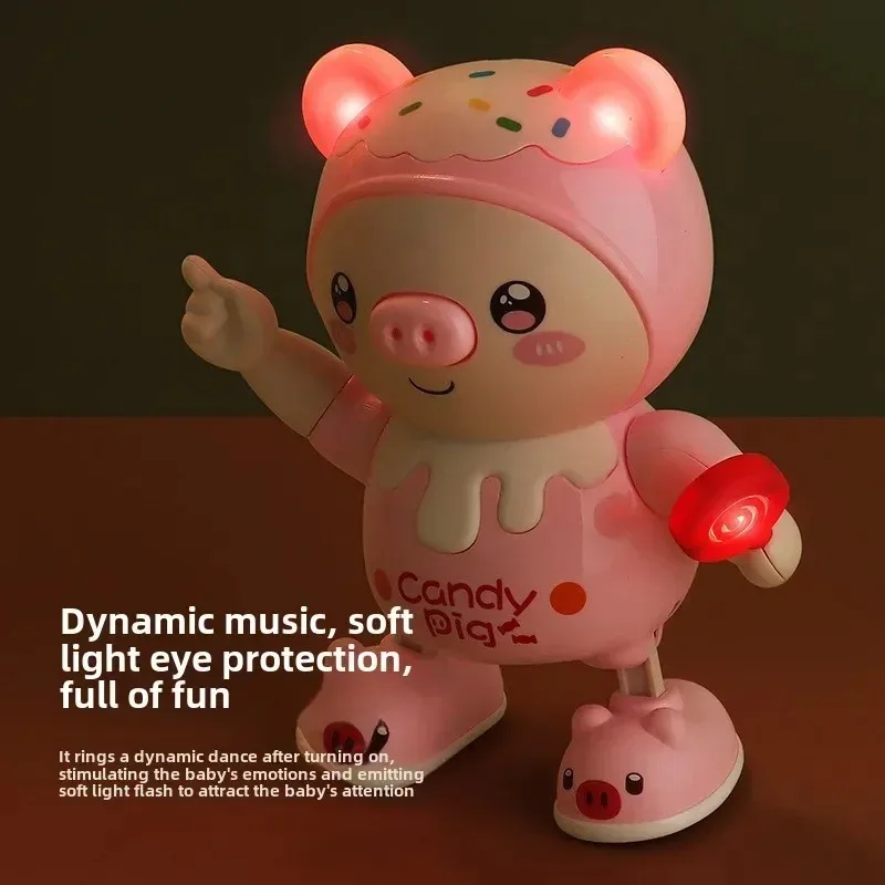 Equipped with Charging Set, Electronic Pet Pig, Dancing Toy Doll, Music, Swaying, Walking Left and Right, Cute Smart Doll, Fun