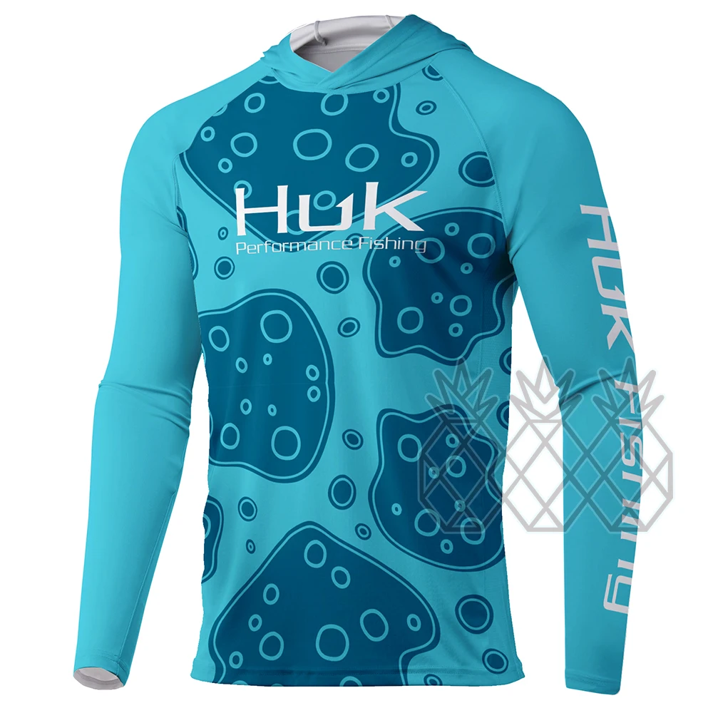 HUK Fishing Clothing Men Performance Long Sleeve Uv Protection