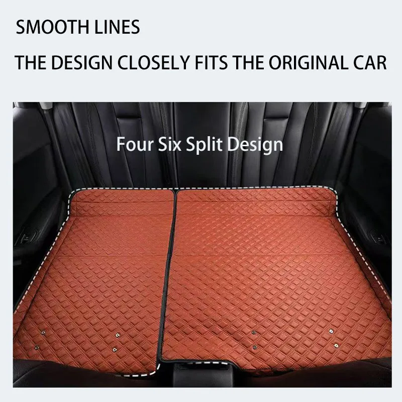 Vehicle Back Seat Sleeping Mattress With Bracket Universal Car Travel Bed Foldable Anti-collision Design Multiple Scenario Usage