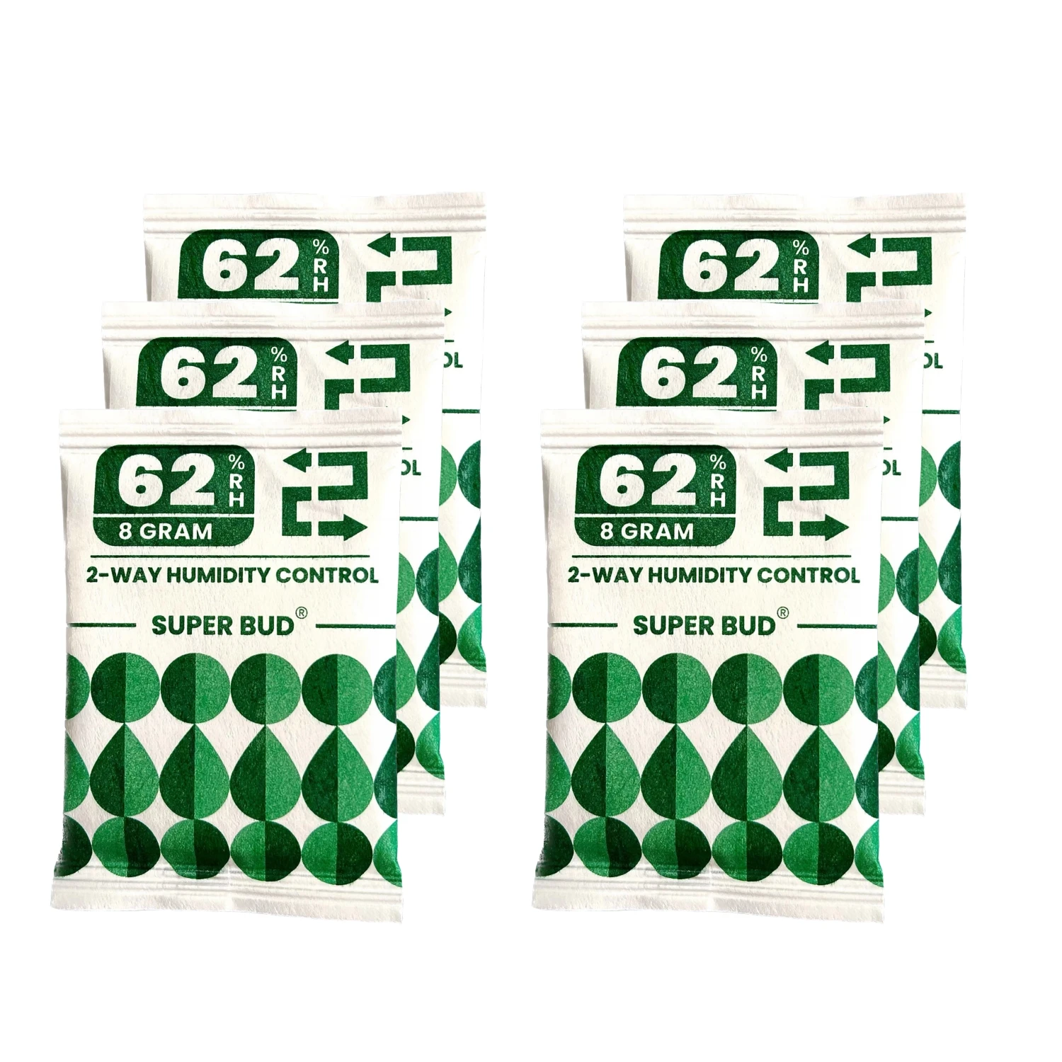 2-Way Humidity Control Packs Size 4g/ 8g, 62% RH Humidifier Packs Hydration Moisture Balancer Packet For Storage Herbs Flowers