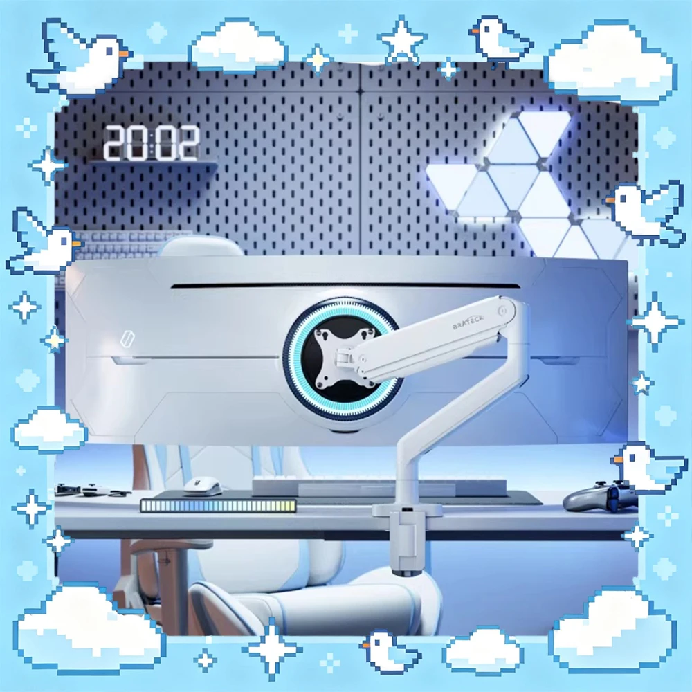 Brateck E560 디스플레이 브래킷 가스 스프링 코어 360도 구역 조정 컴퓨..