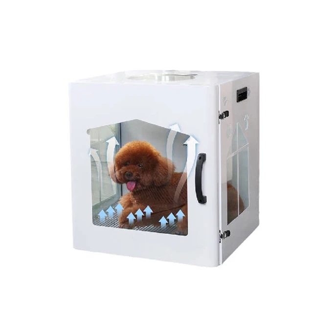 

HEIZLE 70L Low Noise Pet Dry Box Auto Grooming Dryer Machine Drying Cage Cabinet Dryer Box Pet For Pets Animals