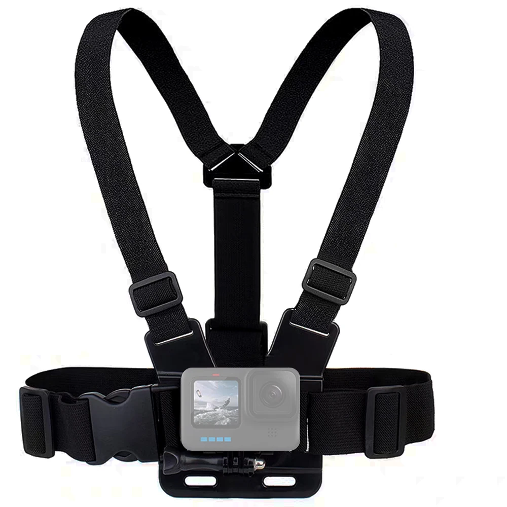 Chest Strap Mount Belt For Gopro Hero 12 11 9 8 7 6 5+ 4 Xiaomi Yi 4K Action Camera Chest Harness For Insta360 Sport Accessories