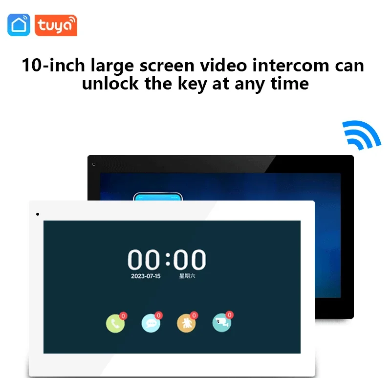 ANJIELO 2 Wire Visiophone Doorbell Video Intercom System for Home Metal Door Pho