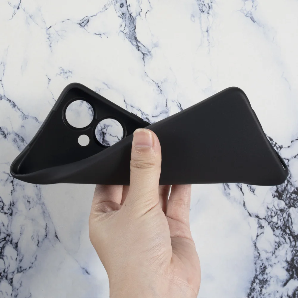 Sleek Black Silicone Bumper Phone Case - Premium TPU Coque