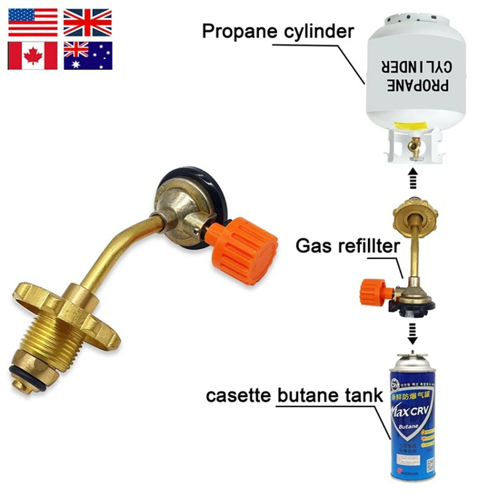 Lot De 2 Adaptateurs Pour Réchaud De Camping - Connecteur De Tuyau Gaz OD/CB - Neuf