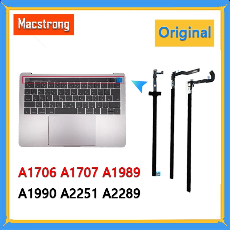 Touchbar Original com Cabo para Macbook Pro 13 Polegadas A1989 A1706 82100681-04 A1707 821-00480-04 A2251a2289