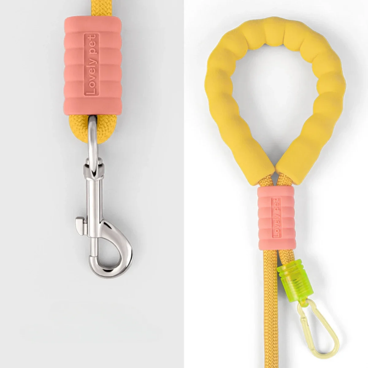 Dog Leash Can Be Worn Cross-body Cloud Foam Cotton Handle Contrast Color P Rope Puppy Goes Out for Pet Walking Dog Leash Can Be Worn Cross-body Cloud Foam Cotton Handle Contrast Color P Rope Puppy Goes Out for Pet Walking