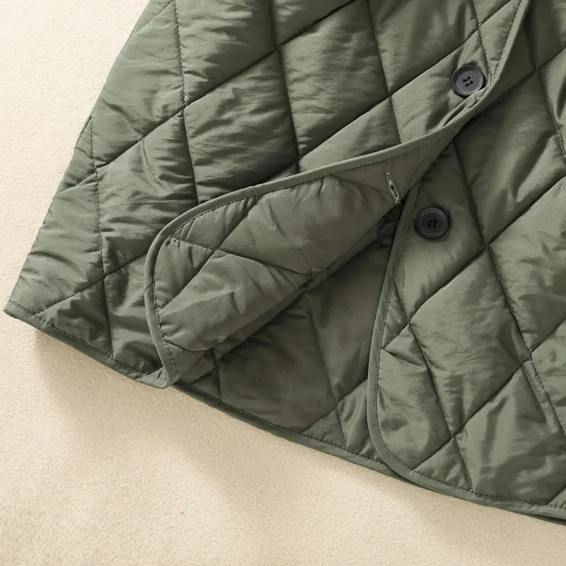 Women's Cut Label Thickened Insulation Medium Length Cotton Jacket 2023 Winter Korean Version Loose Casual Outerwear Cotton Coat
