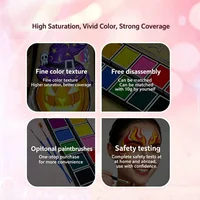 Palette de peinture pour le visage et le corps, 12 couleurs, soluble dans l'eau, maquillage pour enfants et adultes, pour scène, Halloween, Cosplay, fournitures d'art pour fête 6