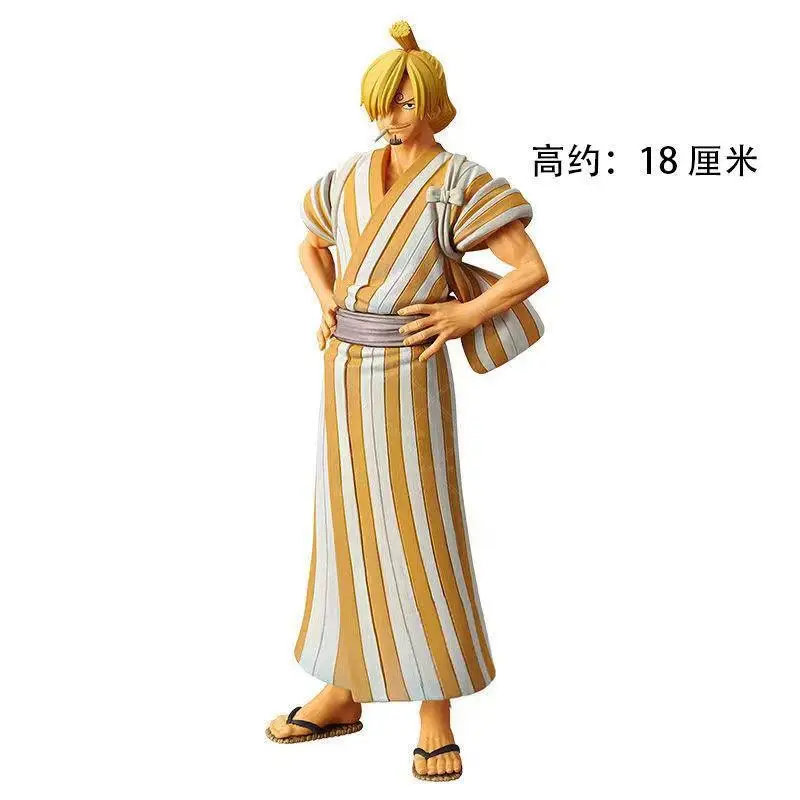 Anime Figures One Piece Luffy Law Zoro Chopper Sanji Nami Robin Brook Kozuki Hiyori Yamato O-Tama Kimono Model Doll Toy Kid Gift