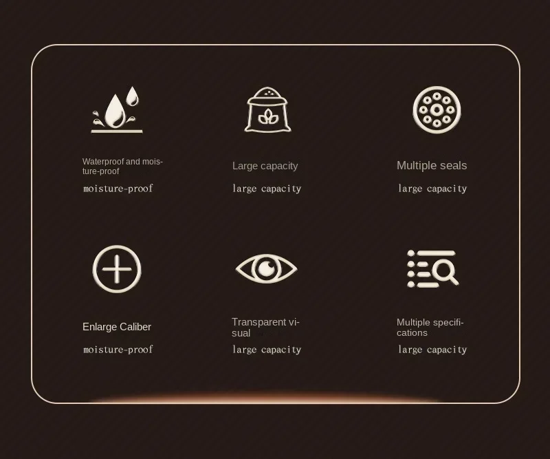 Kitchen Flour Storage Tank Food-Grade Moisture-Proof Rice Grains Sealed Barrel Insect-Proof Rice Storage Box Snack Storage Box