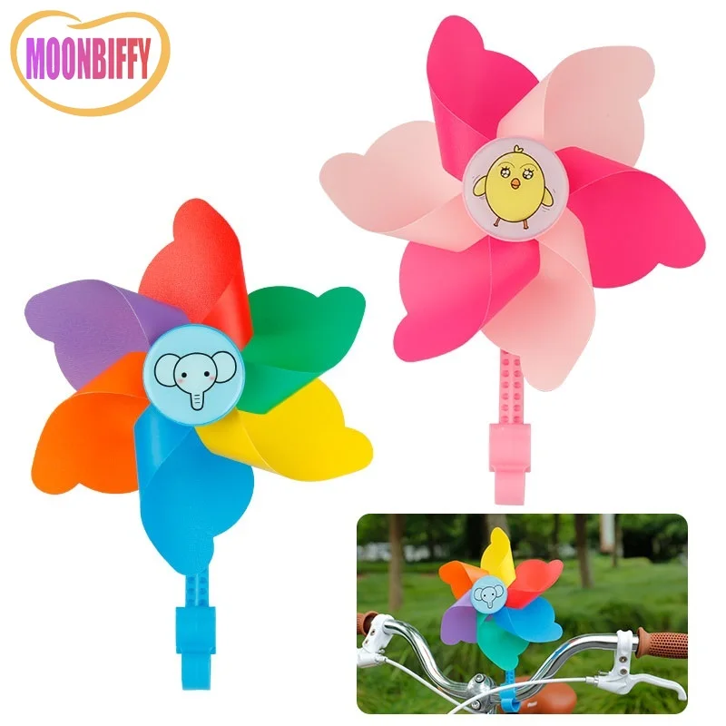 

NEW Kids Scooter Tricycle Flower Pinwheel Boys Girls Bike Windmill Decoration Parts DIY Install Bike Windmill For Kids 2023