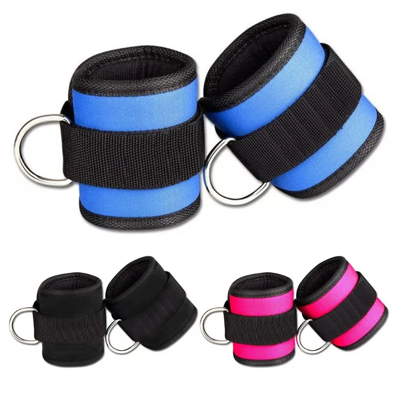 Gym Weight Lifting D Ankle Straps Cable Attachment FitnESS