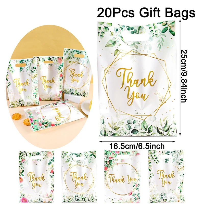 10/20/50 Stück Dankeschön-Geschenktüten aus Kunststoff für Süßigkeiten, Kekse, Verpackungsbeutel für Hochzeit, Geburtstag, Partygeschenke, Kleinunternehmensbedarf – Detail 6