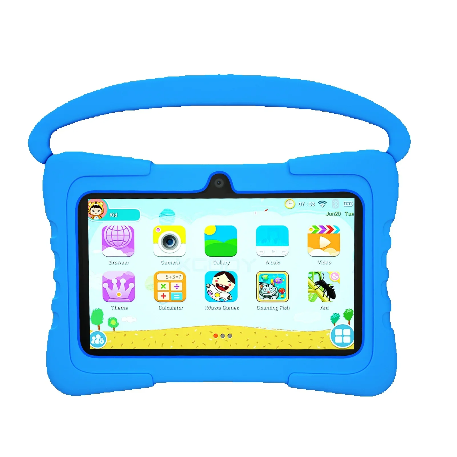 Tablette d'apprentissage intelligente pour enfants de 7 pouces WIFI Bluetooth_voghion.com