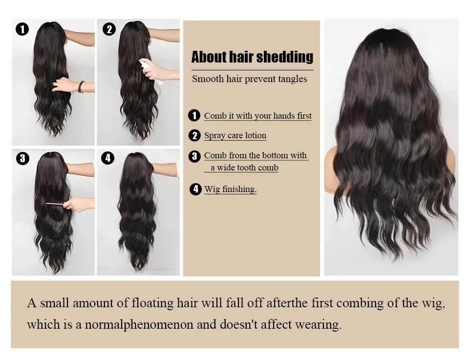 Long Water Wave Synthetic Wig With Bangs For Cosplay And Party_voghion.com