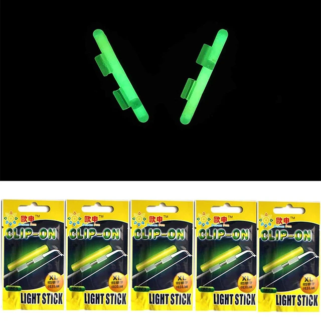 Generic 10 Pieces Rod Pole Tip Clip Lightstick Small Float Rod Glowing