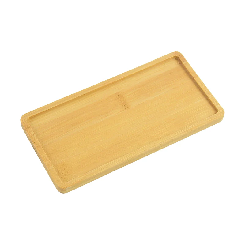 Round Square Oval Wooden Tray Countertop Bottle Organizer Holder Candles Jewelry Storage Plate Tray Bathroom Kitchen Accessories