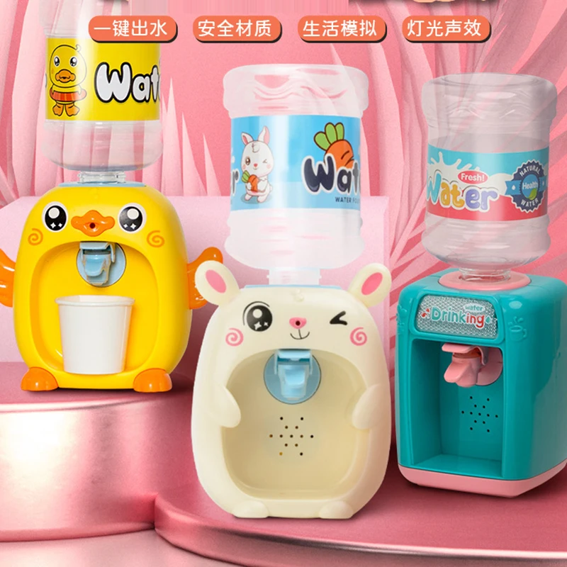 Lovely Bunny Water Dispenser Pump Kitchen Toys for Kids Juice Dispenser