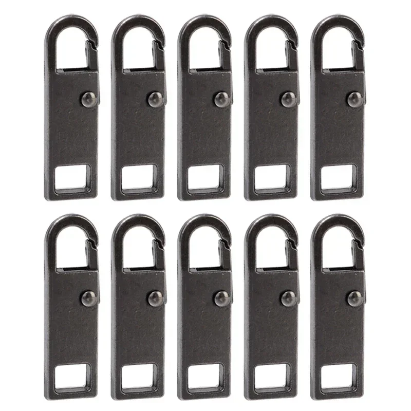 Metal Zipper Slider Puller Repair Kit - Instant DIY Sewing Replacement for Clothing, Luggage, and Purses