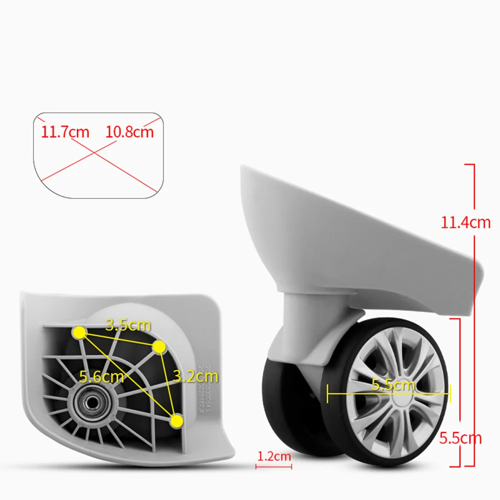 Suitable For Hongying Suitcase Wheel Repair Accessories, Trolley Luggage Wheel Replacement Suitcase Silent Rolling Pulley Parts