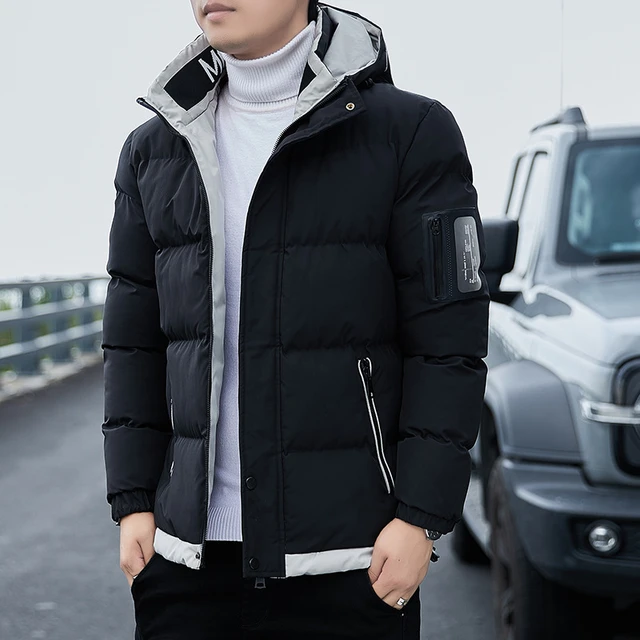 Winter New Men's Puffer Jacket 2023 Fashion Padded Thicken Men Down Jackets  Outdoor Warm Casual Coats Solid Hooded Overcoats - AliExpress