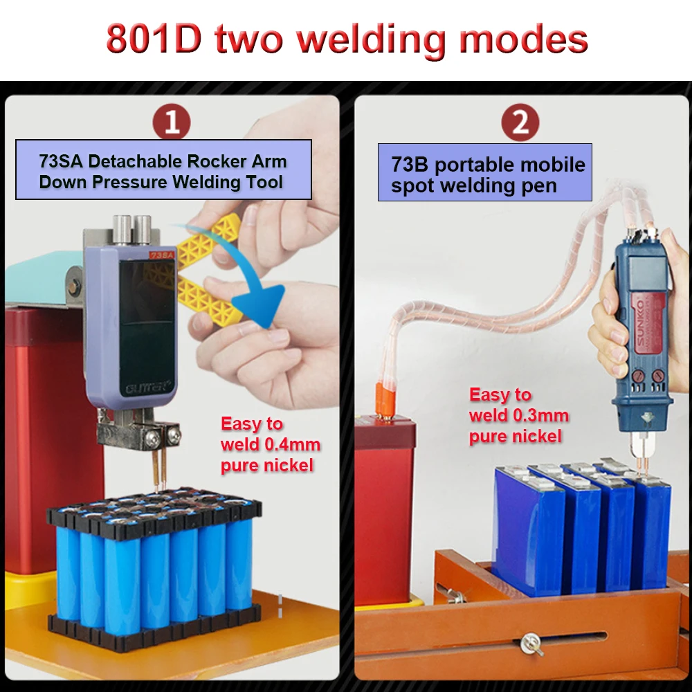 19.8KW 801H Spot Welding Machine Energy Storage Type Aluminum To Nickel Welding Battery Stainless Steel Iron Nickel Spot Welders 3