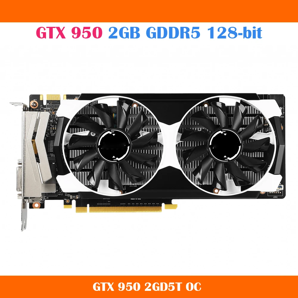 For Msi GTX 950 2GB Graphics Card PC Video Card Discrete Graphics Card High Quality Fast Ship external graphics card for pc Graphics Cards